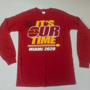 Gildan Size Small Red "It's Our Time" Kansas City Chiefs Long Sleeved Tee